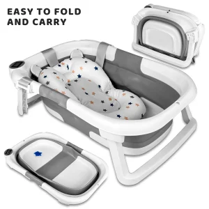 Foldable Baby Bathtub, Thermometer